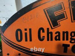 Vintage Original Antique Gas Oil Fram Oil Filters Tool Rack Sign Excellent