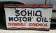 Vintage Original Extra Large 60x35 Sohio Porcelain Motor Oil Sign Advertising