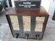 Vintage Original Gas Station Automap Coin Operated Road Map Machine W Sign Oil