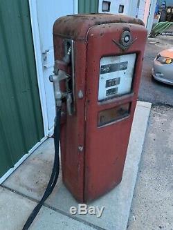 Vintage Original Gilbarco Gas Pump Chevron Garage Oil Car Truck Sign