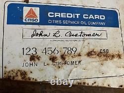 Vintage Original Large Double 2x Sided Metal Cit-Go Co. Motor gas Oil Pump Sign