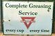 Vintage Original Marland Oil Company Porcelain Grease Sign Good Condition