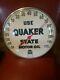 Vintage Original Quaker State Motor Oil Advertising Thermometer Sign Made In Usa
