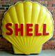 Vintage Original Shell Oil Embossed 60 Plastic 3-dimensional Clam Shell Sign