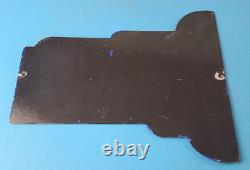 Vintage Pacific Bait Tackle Sign Porcelain Fishing Service Gas Pump Sign
