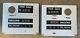 Vintage Pair Of Wayne Porcelain Enamel Gas Pump Face Plates Super Rare
