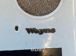 Vintage Pair of Wayne Porcelain Enamel Gas Pump Face Plates Super RARE
