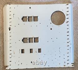 Vintage Pair of Wayne Porcelain Enamel Gas Pump Face Plates Super RARE