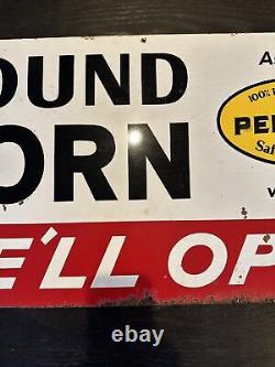 Vintage Pennzoil Sound Horn Metal Sign Advertising Gas Station Motor Oil