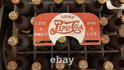 Vintage Pepsi Cola Soda Top Plate Topper Porcelain Sign Car Gas Truck Gasoline