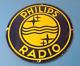 Vintage Philips Radio Sign Stereo Recorder Porcelain Gas Service Sign