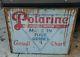 Vintage Polarine Perfect Motor Oil Sign Made In 4 Grades Metal Not Porcelain