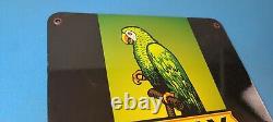 Vintage Polly Motor Oil Sign Gasoline Pump Parrot Sign