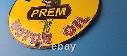 Vintage Polly Motor Oil Sign Porcelain Premium Gasoline Pump Plate Sign