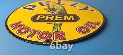 Vintage Polly Motor Oil Sign Porcelain Premium Gasoline Pump Plate Sign