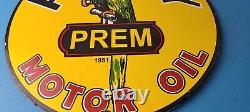 Vintage Polly Motor Oil Sign Porcelain Premium Gasoline Pump Plate Sign