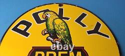Vintage Polly Motor Oil Sign Porcelain Premium Gasoline Pump Plate Sign
