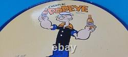 Vintage Popeye Porcelain Gas Soda Beverage Drink Cola Soda Store Service Sign