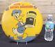 Vintage Porcelain Enamel Sign Sunoco Oil Keep Motors Knockless