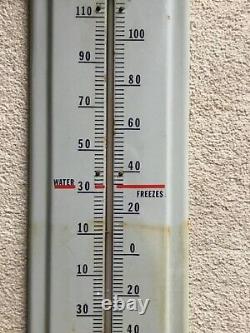 Vintage Prestone Anti-freeze Thermometer Porcelain Gas Oil Sign Advertising 36