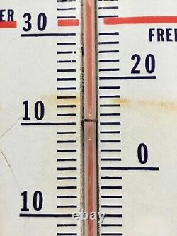 Vintage Prestone Anti-freeze Thermometer Porcelain Gas Oil Sign Advertising 36