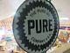 Vintage Pure Motor Oil Sign With Original Ring 42 Round