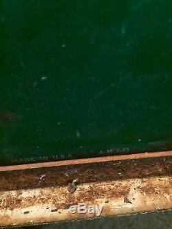 Vintage Quaker State Oil Sign Flanged Frame/ Bracket
