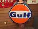 Vintage Rare Gulf Oil Gas Sign Lighted Original Nos In Box! Works! 