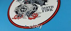 Vintage Rat Fink Porcelain Darth Gas Automotive Ed Roth Garage Service Sign