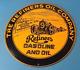 Vintage Refiners Porcelain Sign Motor Oil Company Service Station Pump Sign