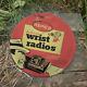Vintage Remco Electronic Wrist Radios Porcelain Gas Oil 4.5 Sign