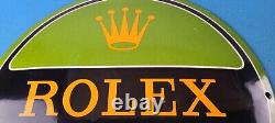Vintage Rolex Luxury Watches Porcelain Submariner Store Convex Button Gas Sign