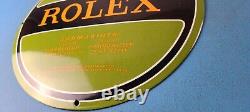 Vintage Rolex Luxury Watches Porcelain Submariner Store Convex Button Gas Sign