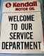 Vintage Scioto Embossed Kendall Motor Oil Tin Sign Large 24x 18