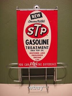 Vintage STP Oil & Wall Hang Station Island Display Rack Sign Gasoline Treatment