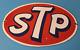 Vintage Stp Porcelain Sign Gas Pump Automotive Sign