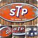 Vintage Stp Racing Fuel 32x 15 X 4 Backlit Led Oval Sign