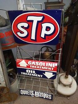 Vintage STP oil and gas treatment display stand