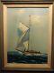 Vintage Sailing Yacht, Original Oil Painting. Signed W. Donald. Yacht Race