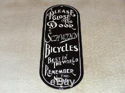 Vintage Schwinn Bicycles Best In The World 11 Porcelain Metal Gasoline Oil Sign
