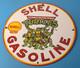 Vintage Shell Gasoline Sign Teenage Mutant Ninja Turtles Gas Porcelain Sign
