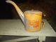 Vintage Shell Shellzone Gas Oil Advertising Radiator Flush Can Pail Sign Metal