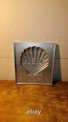 Vintage Shell Super Shell Gas Pump Signs Plastic