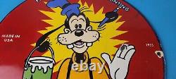 Vintage Sherwin Williams Paint Sign Porcelain Goofy Hardware Store Gas Sign