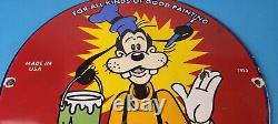 Vintage Sherwin Williams Paint Sign Porcelain Goofy Hardware Store Gas Sign