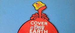 Vintage Sherwin Williams Sign SWP Paints Porcelain Gas Pump Sign