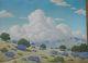 Vintage Signed Listed Us Framed Oil Painting California Landscape Circa 1930-40