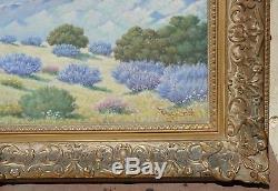 Vintage Signed Listed US Framed Oil Painting California Landscape circa 1930-40