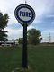 Vintage Signs Pure Oil Co. Sign Complete With Original Mounting Pole
