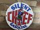 Vintage Silent Chief Gasoline Porcelain Gas Pump Sign 12 Viking